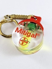 KEYCHAIN - BAYER MITIGAL 1980s - Bubble Level - Drug Treatments -
