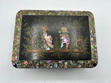 NAPOLEON 3 MOTHER-OF-PEARL CHARACTER SIGN BOX