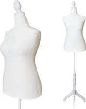Female Dress Form Mannequin Size 10-12 Tripod Stand for Sewing
