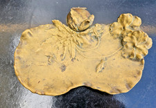 MURSH INKWELL BRONZE GOLD DECOR THOUGHTS ART NOUVEAU INKWELL JUGENDSTIL 1900