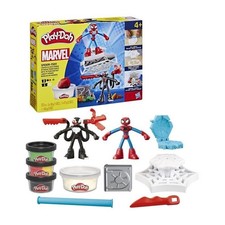 Play-Doh Spider-Man, coffret Attaque tranchante avec 2 figurines flexibles, 7 ac