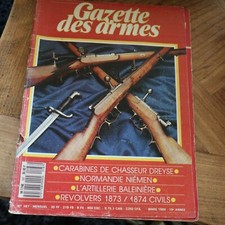 Revue GAZETTE ARMES n°187 1989 rifle dreyse vzor lefaucheux sabre browning