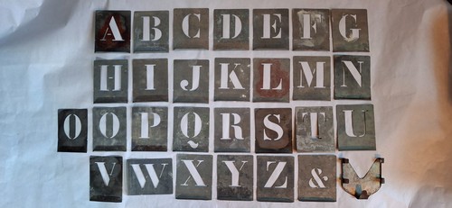 Alphabet pochoirs n - mm, n°21