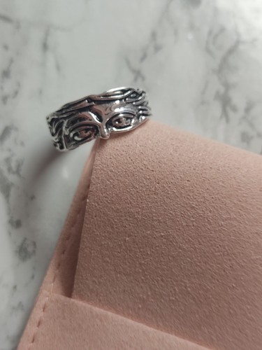 Bague argentée ouverte