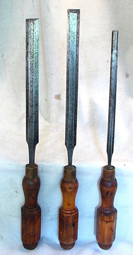 Antique wood chisels 2 - 3,