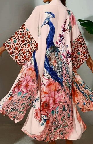 Peignoir kimono motif japonais - peignoir,
