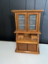 1:12 MINIATURE wooden cabinet for dollhouse, diorama, miniature display case