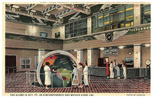 Globe De The Earth Poêle Américain Airways Borne Miami Floride Aéroport Postale