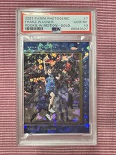 2021-22 Panini Photogenic Rookies in Motion Gold /10 Franz Wagner PSA 10