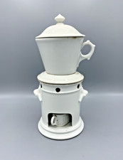 Antique Mandavy Herbal Tea Maker by Mavaleix Limoges - Complete White Porcelain 