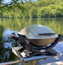 Weber Q grill mounts, clamps. Tailgate, Camping, Boat, Q 1000, 1200, 2000, 2200