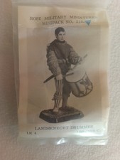 Figurine militaire vintage Rose Military Miniatures, Minipack n°215 