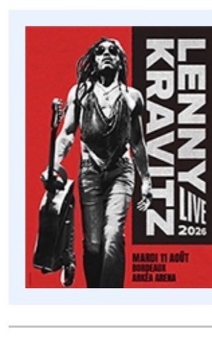 Billet ticket concert lenny - ticket,