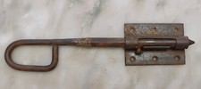 19th century blacksmith iron door latch