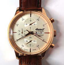 MENS GERMANY INGERSOLL 316L AUTOMATIC 20'J SPORT CHRONO IN2819 GOLD TONE BEZL