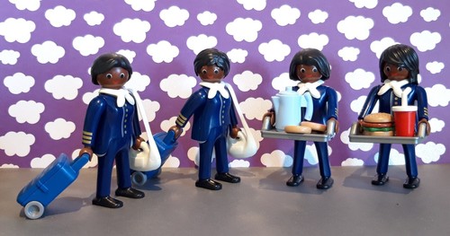 Playmobil flight hostess plane - hostess,