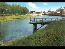 MARANS (17) BOATS & CRANE, CANAL FISHERIES period 1970