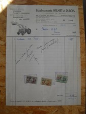 FACTURE TRACTEUR FORDSON -