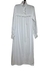 Madde Vintage Nightwear Sz S Gown Victorian Crochet Lace Cottagecore Historic