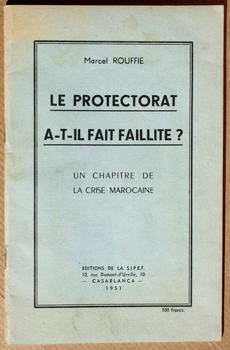 Marcel rouffie protectorat - marcel,