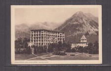SWITZERLAND, 1915 ppc DAVOS, ANGLETERRE & PARK HOTELS to Belgium Army in France