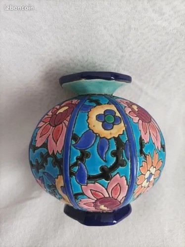 Ancien vase octogonale - ancien,
