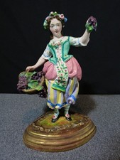 Antique Bronze Sculpture Antique Woman Statue 19th Century 19th Century Wooden Base