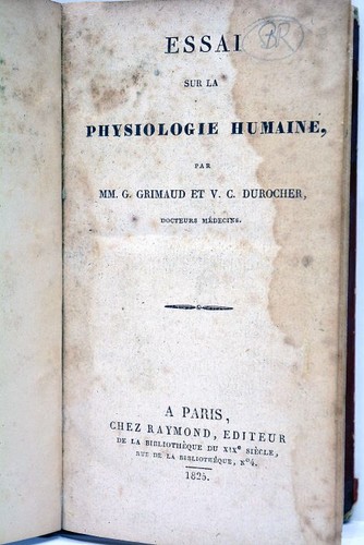 Livre ancien essai - sur, la