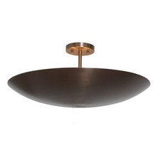 Plafonnier de chambre à coucher ancien patine Spoutnik suspension 6 lumières