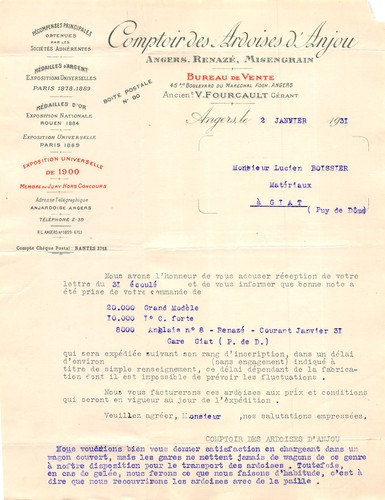1930 comptoir des ardoises - 1930,