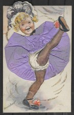 Carte Postale  Germaine   BOURET   Dim 9 X 14 Cm   Avec  Découpi    superbe