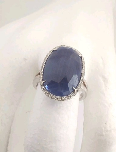 Bague saphir diamants - , 18