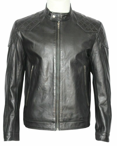 Veste motard noire - de,
