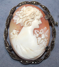 broche ancienne argent avec