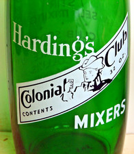 Harding's Colonial Club Mixers; 2-color ACL soda pop bottle