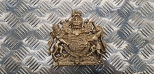 Royal Coat of Arms Crest Brass Sign Plaque Wall Hanger Armorial plate