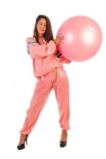 Ensemble De Sauna En PVC 2 Pièces Avec Capuche Rose