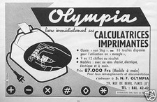 OLYMPIA ADVERTISING CALCULATORS PRINTERS 