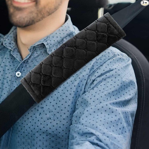 Plush car seat belt - car,