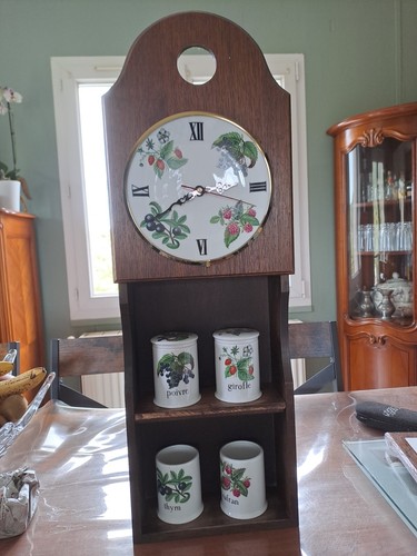 Horloge porcelaine paris - horloge,