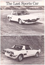 1974 Fiat X1/9 Mid-Engine Sports Car, Detailed USA Car Magazine ROAD TEST Report