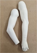 Pair of Vintage male ROOTSTEIN Mannequin part 2x Arm + 1x Hand Schaufensterpuppe