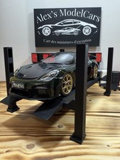 Diorama 1/18 - Adjustable 4 Column 1:18 Lift Bridge - Full Black - 3D Creation