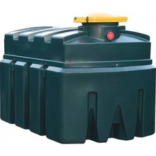 Cuve 2500 L double paroi PEHD pour huile usée – avec jauge horloge, détecteur de