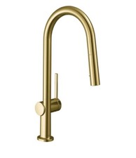 Hansgrohe Talis N 72846251 Pull Down Spray Kitchen Faucet Gold Optic $550 New