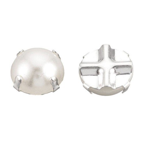 Boutons métal argenté - 20,