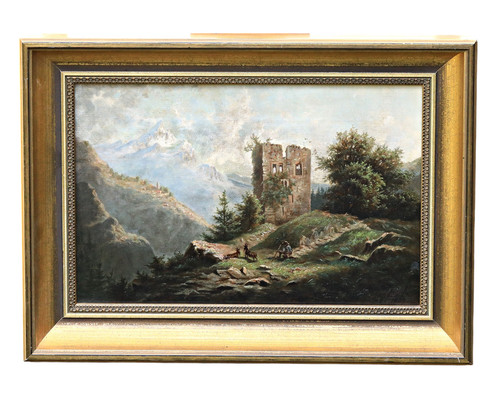 Tableau paysage peinture - tableau,
