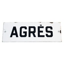 Ancienne plaque émaillée