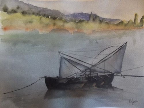 Aquarelle originale signée - , en