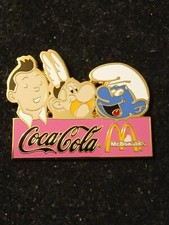 Pin's Comic Tintin Asterix Smurf Coca Cola Mc Donald's 